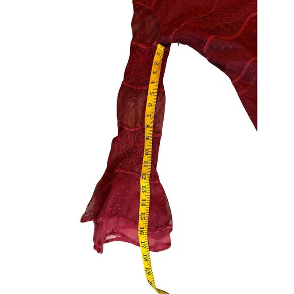 Sachin + Babi Red Lace Dress - Size 6 - Picture 6 of 12